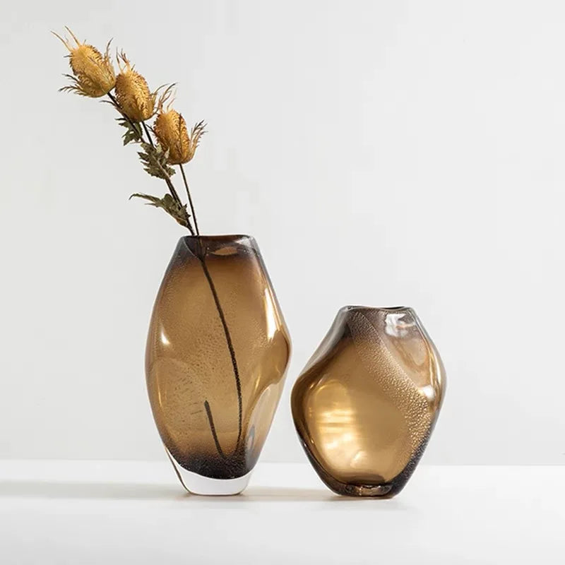 vase en verre transparent pour fleurs et terrarium décoration élégante - vue 6 sur 8