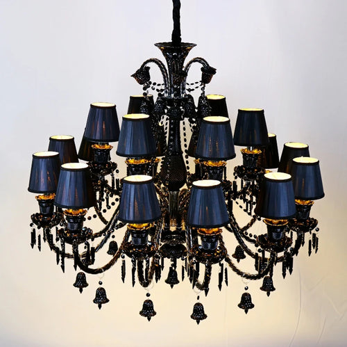 lustre en cristal à 44 bras pour hôtel et centre commercial - vue 5 sur 12
