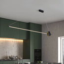 luminaire suspendu nordique simple longue bande déco maison