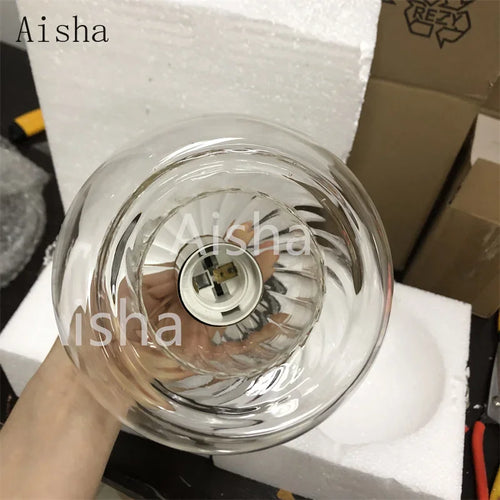 suspension moderne en verre pour décoration intérieure nordique - vue 7 sur 6