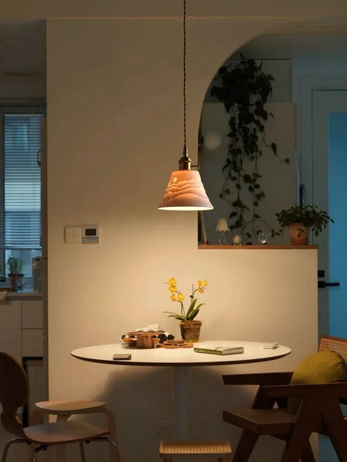 Lustre japonais en verre de laiton - vue 23 sur 23
