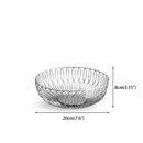 Nordic Stainless Steel Fruit and Vegetable Basket, Bread Baskets for Kitchen, Restaurant, Hotel, Coffee Table, Home Decoration