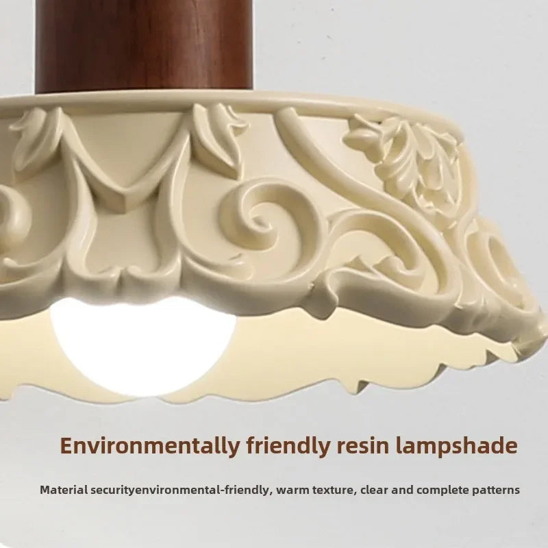 applique murale nordique en bois rétro pour décoration intérieure - vue 4 sur 7
