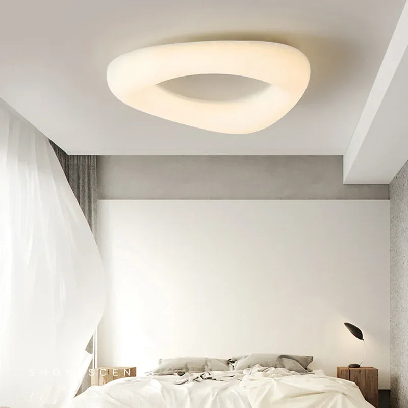 Modern acrylic ceiling light with minimalist nordic design - vue 4 sur 8