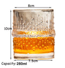 Verres whisky old fashioned relief élégant dégustation maison