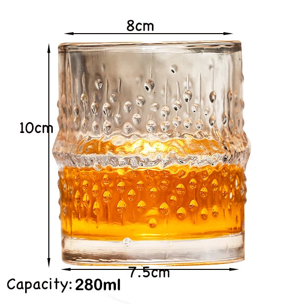 Verres whisky old fashioned relief élégant dégustation maison