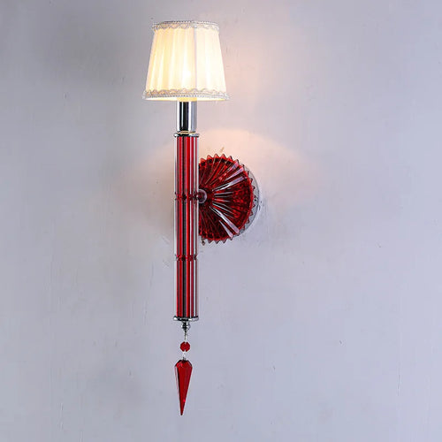 Applique murale moderne en cristal à 1 bras