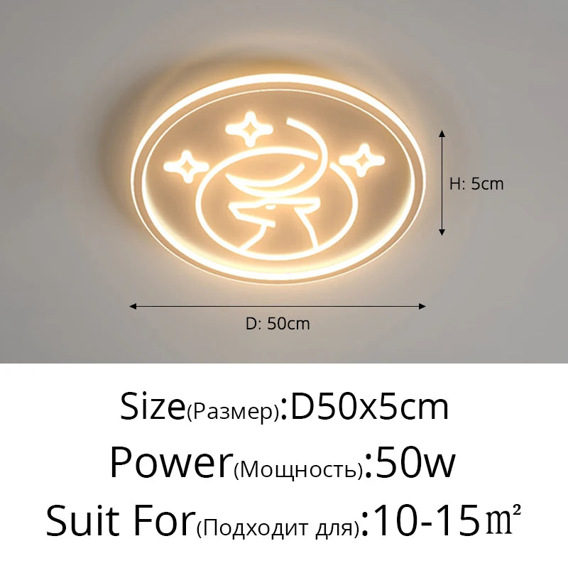 plafonnier rond led pour un éclairage intérieur moderne et élégant - vue 7 sur 9