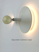 applique murale moderne minimaliste à double source lumineuse rotative