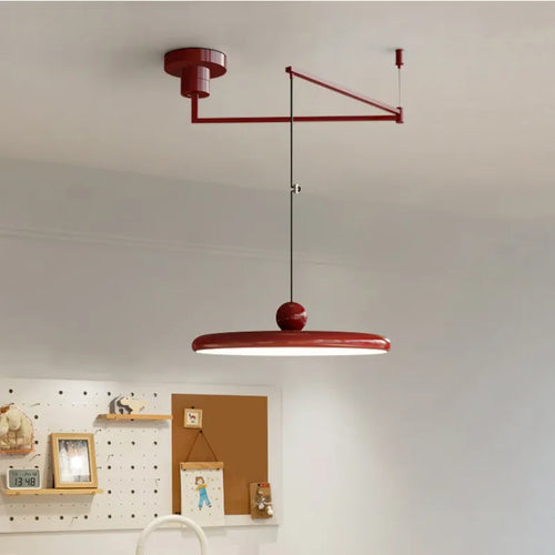 lustre led lumière simple déco maison bras long bar