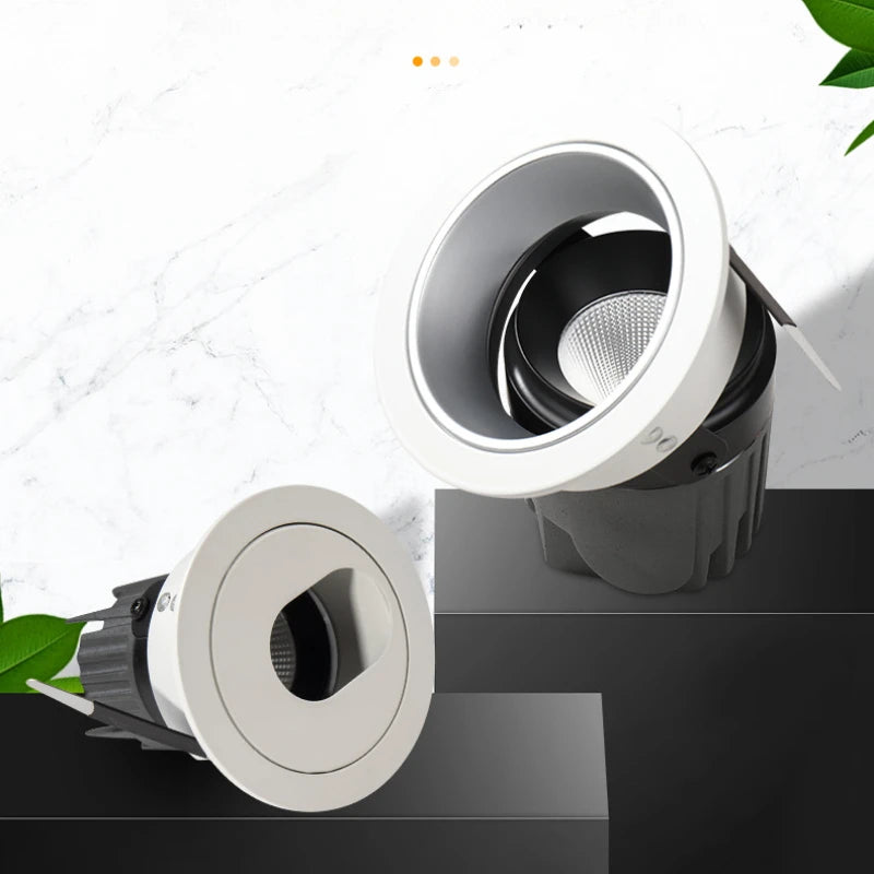 plafonnier led angle réglable spot encastré design moderne - vue 4 sur 11
