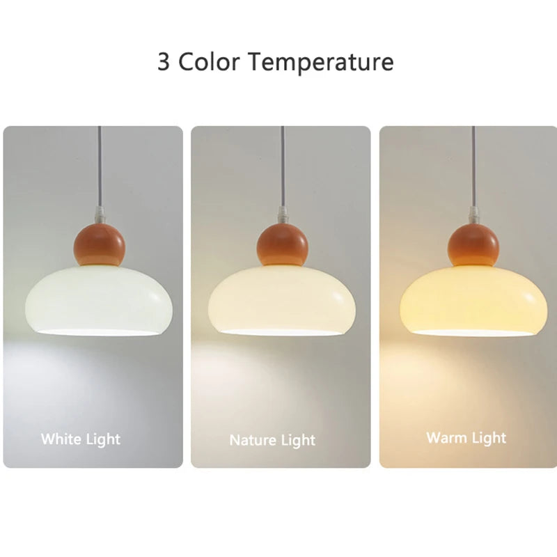 Lampe Verre Art Français E27 LED Suspendue Bauhaus - vue 6 sur 8