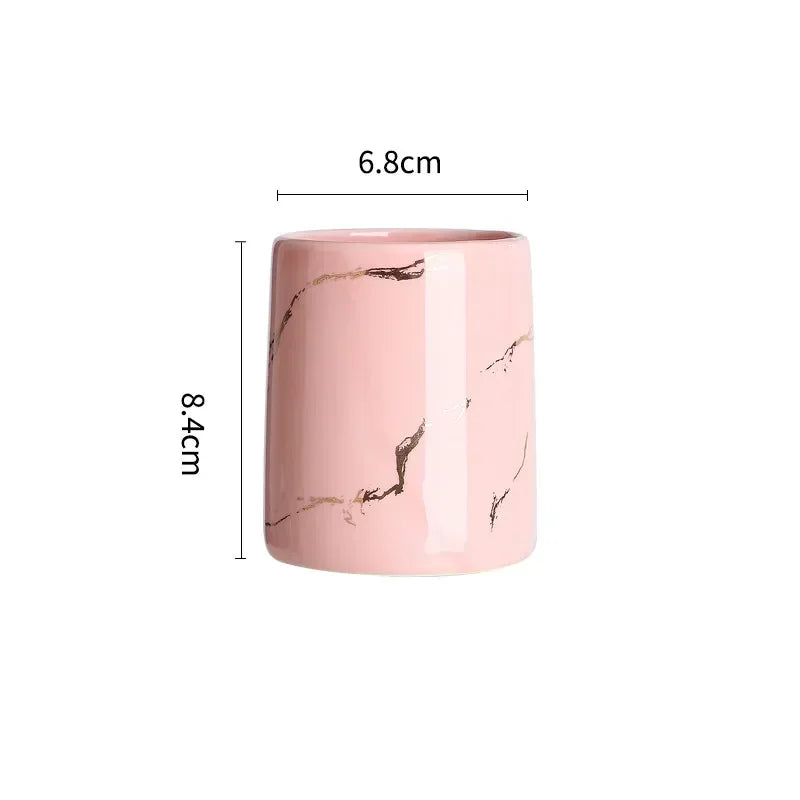 tasse en céramique pour couple porte-brosse à dents et rangement - vue 14 sur 22
