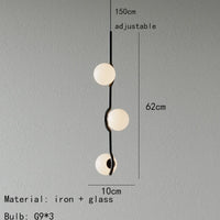 suspension en verre pour décoration intérieure ampoule non incluse