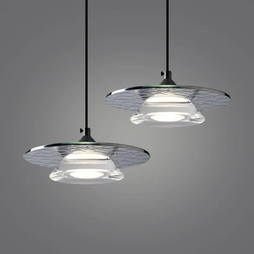 suspension led en verre et cuivre design moderne avec cordon réglable