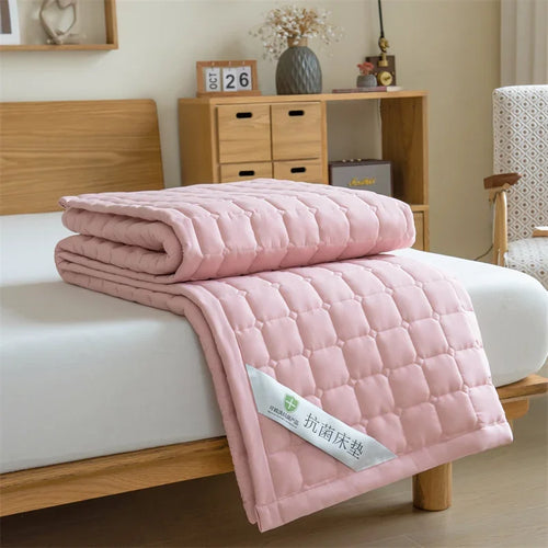 Cooling Mattress Topper for Summer,Foldable Bed Mat Cool Sleeping Mattress,Soft Breathable Roll Up Bed for Single Double Bed - vue 12 sur 13