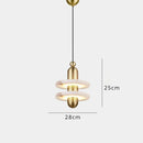 lustre en marbre et métal pour décoration nordique élégante