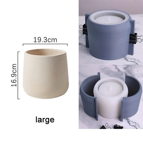 Concrete  Planter Flowerpot Silicone Molds DIY Clay Plaster mold Large Size Planter Pot Mold Creative Flower Pot Silicon Molds - vue 11 sur 10