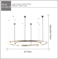 suspension en verre design pour une décoration moderne intérieure
