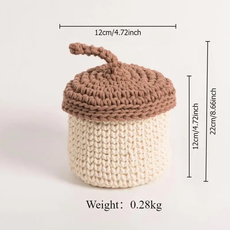 panier de rangement en corde de coton pour plantes et décorations - vue 7 sur 9