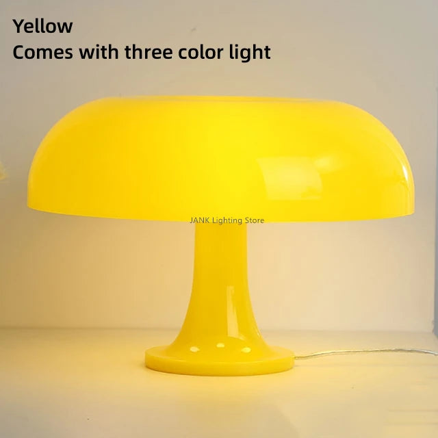 Minimalist mushroom LED table lamp for decoration