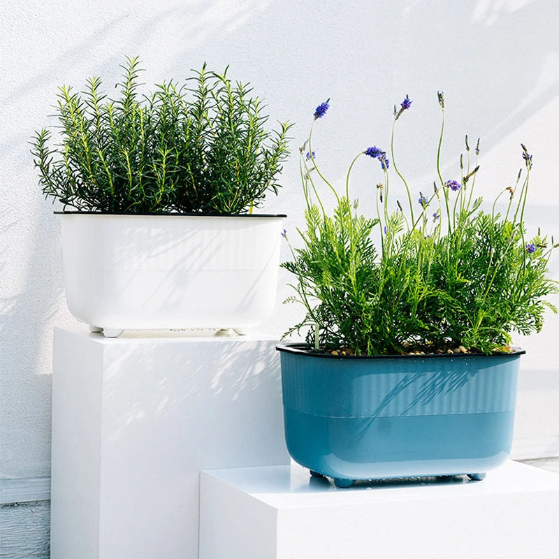 pot de légumes en plastique pour balcon paresseux et jardinage vertical - vue 2 sur 9