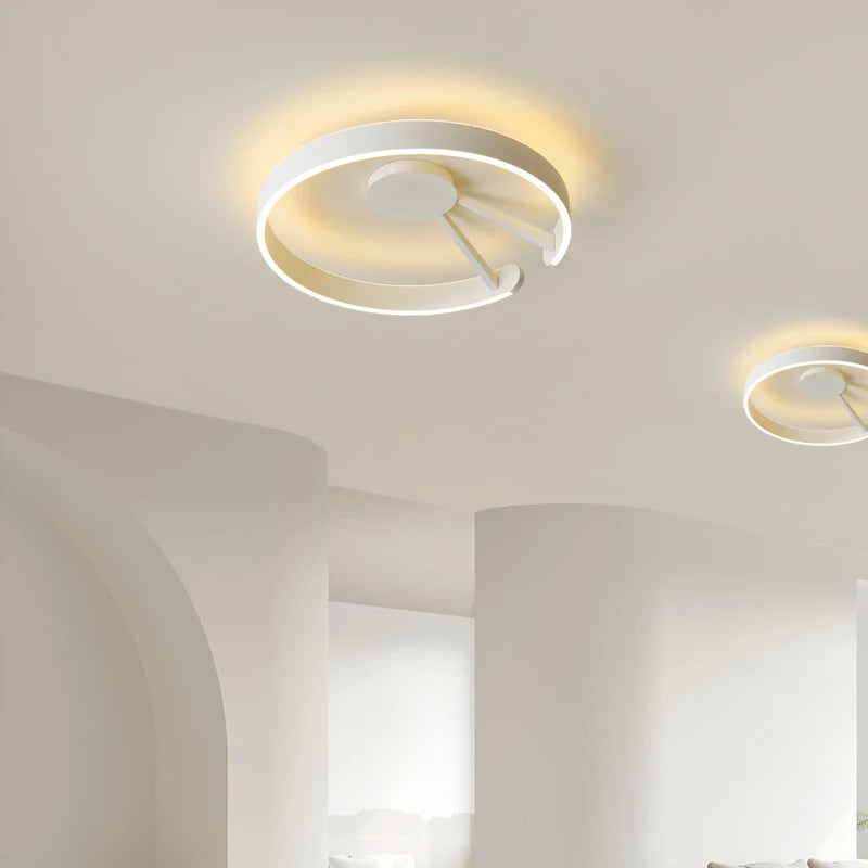 plafonnier led moderne en fer forgé acrylique pour décoration intérieure - vue 4 sur 10