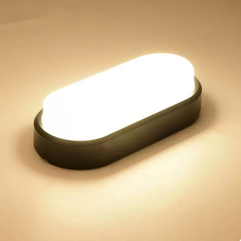 Applique murale extérieure led étanche rond applique luminaire - vue 4 sur 12