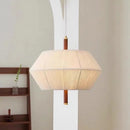 suspension en corde de chanvre et bois massif design wabi-sabi