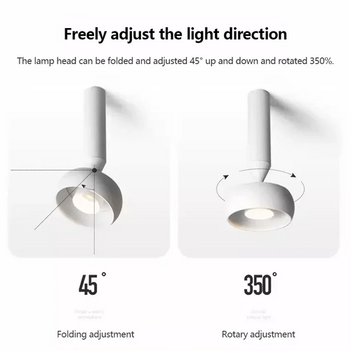 projecteur led rotatif réglable pour entrée allée décor spot