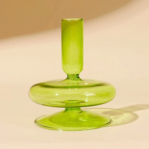 bougeoir en verre européen pour décoration et mariage - vue 17 sur 30
