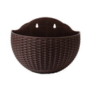 European Wall Mounted Hydroponic Plant Pot, Semi-Circular, Hanging Flower Basket, Balcony, Lazy Wall Mounted, No Drilling, Decor