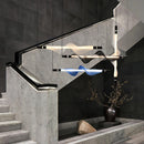 lustre design led postmoderne en acrylique tendance 2024 éclairage suspendu