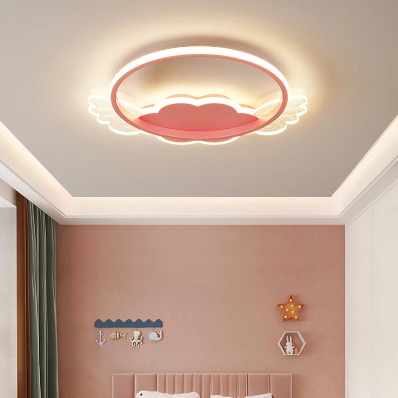 plafonnier nuage mignon pour chambre de princesse fille - vue 4 sur 11