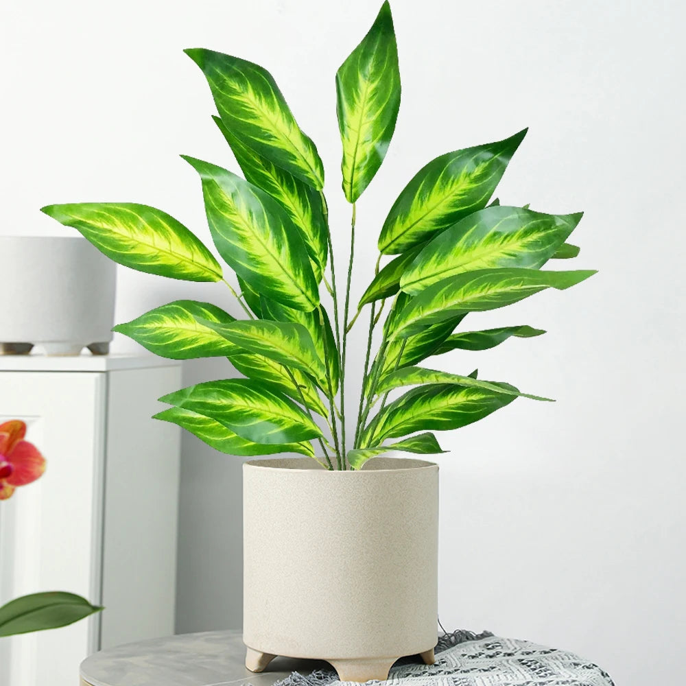 grande plante tropicale artificielle avec feuilles pour décoration intérieure - vue 3 sur 13
