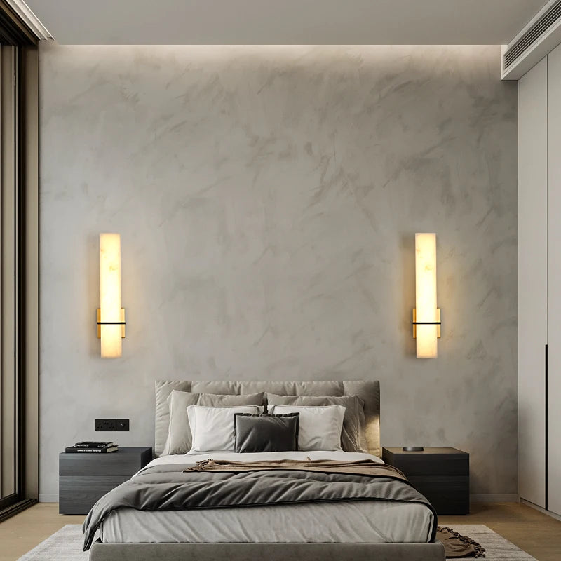 applique murale led en cuivre de luxe minimaliste - vue 5 sur 7