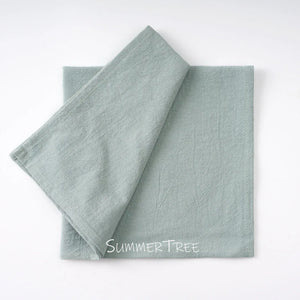 Set of 24 cotton table napkins mediterranean style