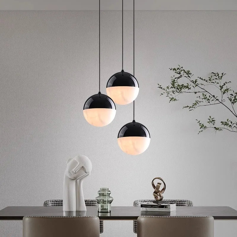 lampe pendante créative moderne en marbre pour décoration maison - vue 6 sur 14