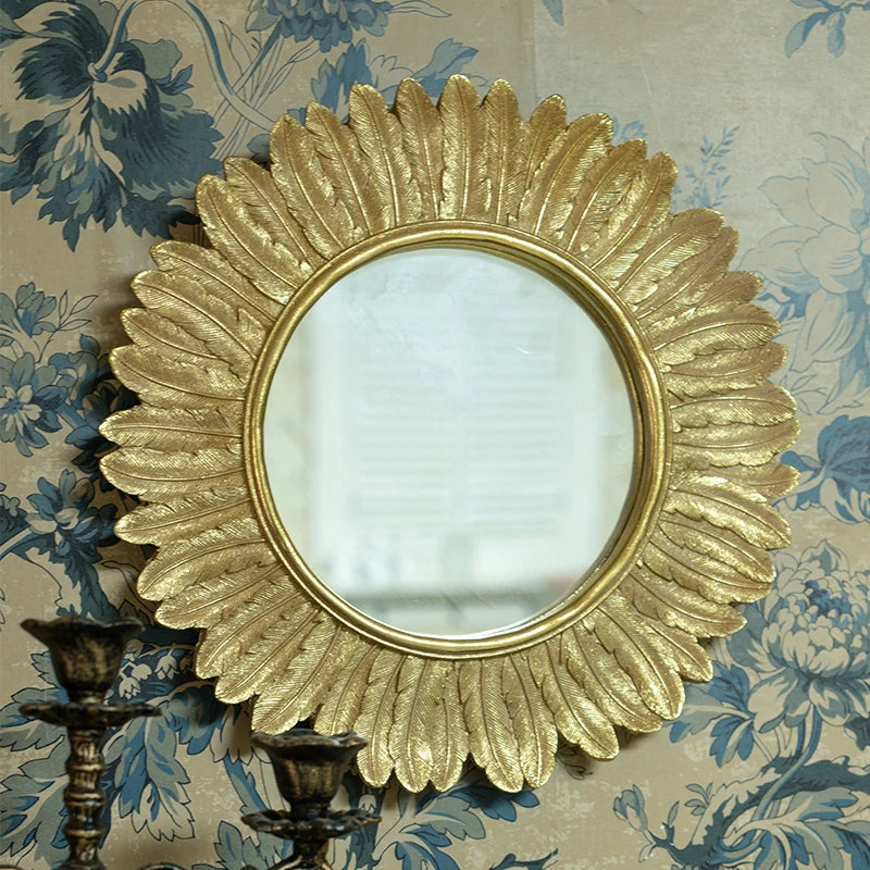 miroir décoratif en macramé style rétro pour décoration intérieure - vue 4 sur 7