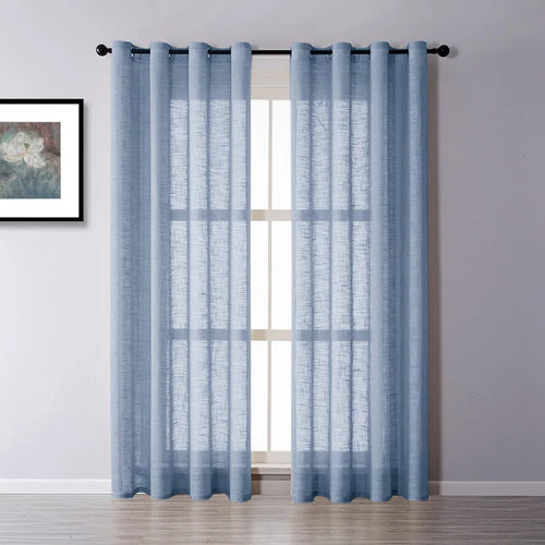 Voilage tulle uni sur mesure hauteur 310 cm