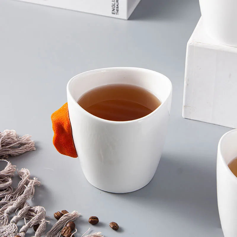 Tasse céramique poignée escalade design moderne bureau maison