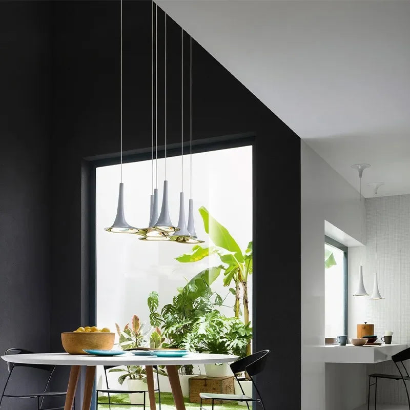 suspension en métal au design italien pour intérieur moderne - vue 5 sur 8