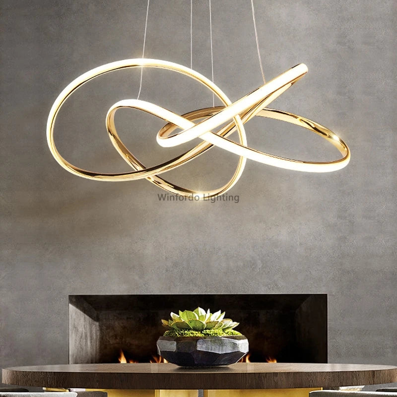 lustre led postmoderne en cristal winfordo wf-xd009 - vue 2 sur 10