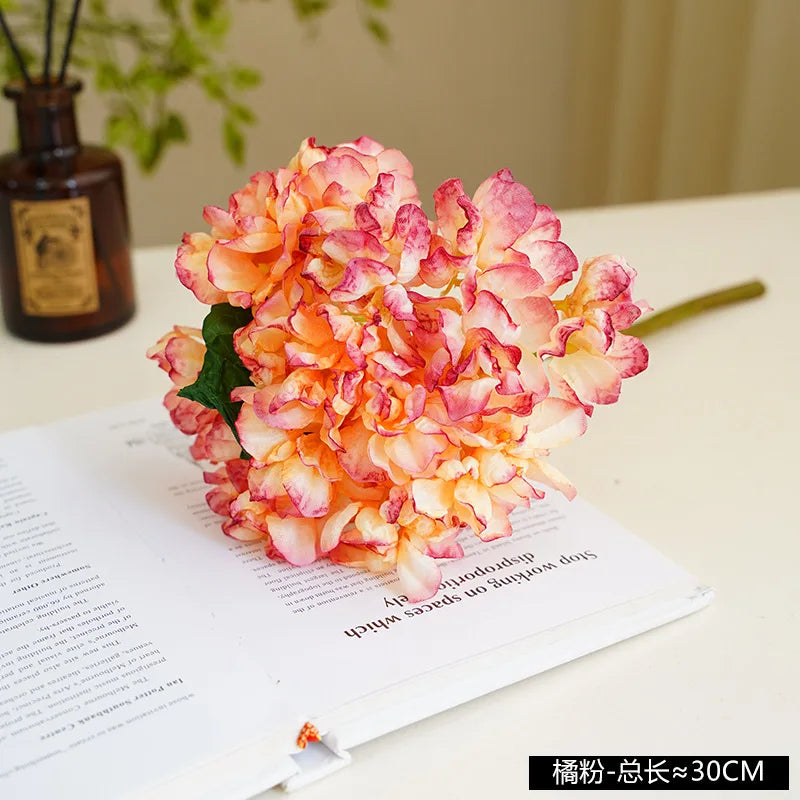 fleur d'hortensia artificielle vintage pour décoration et bouquet