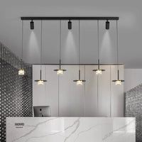 Suspension design en métal et verre