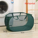 Foldable Mesh Storage Basket for Home and Bathroom,Shower Laundry Bag,Dirty Clothes Bag,Portable Business Travel,No Partition