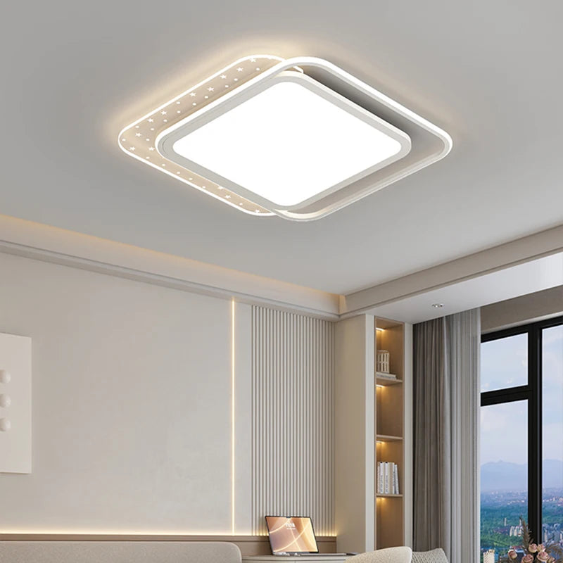 plafonnier led design moderne ciel étoilé décoratif intérieur - vue 5 sur 8