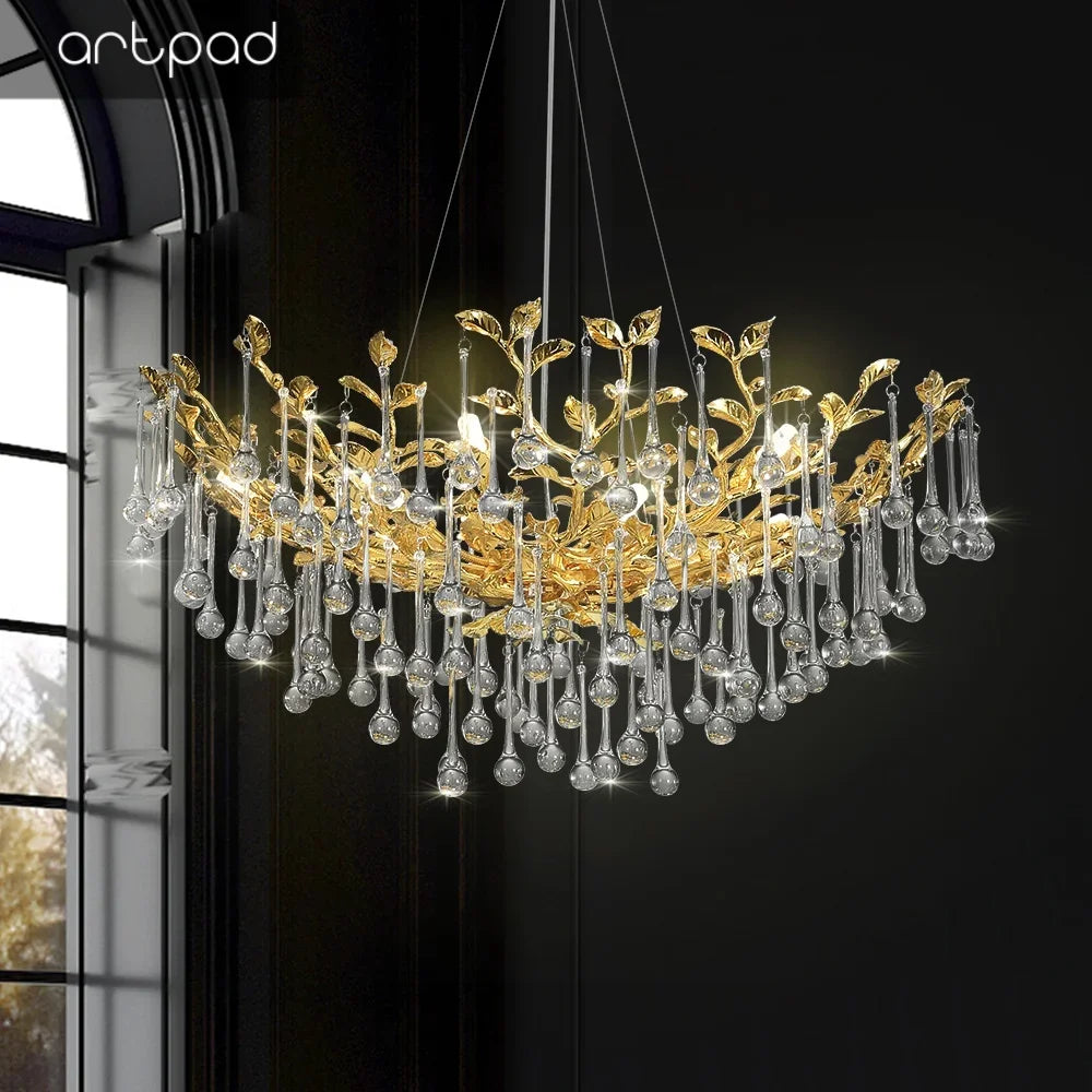 lustre en cristal vintage artpad design élégant pour intérieur moderne - vue 3 sur 8