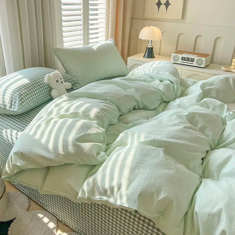 parure de lit nordique housse taies drap plat collection 2025