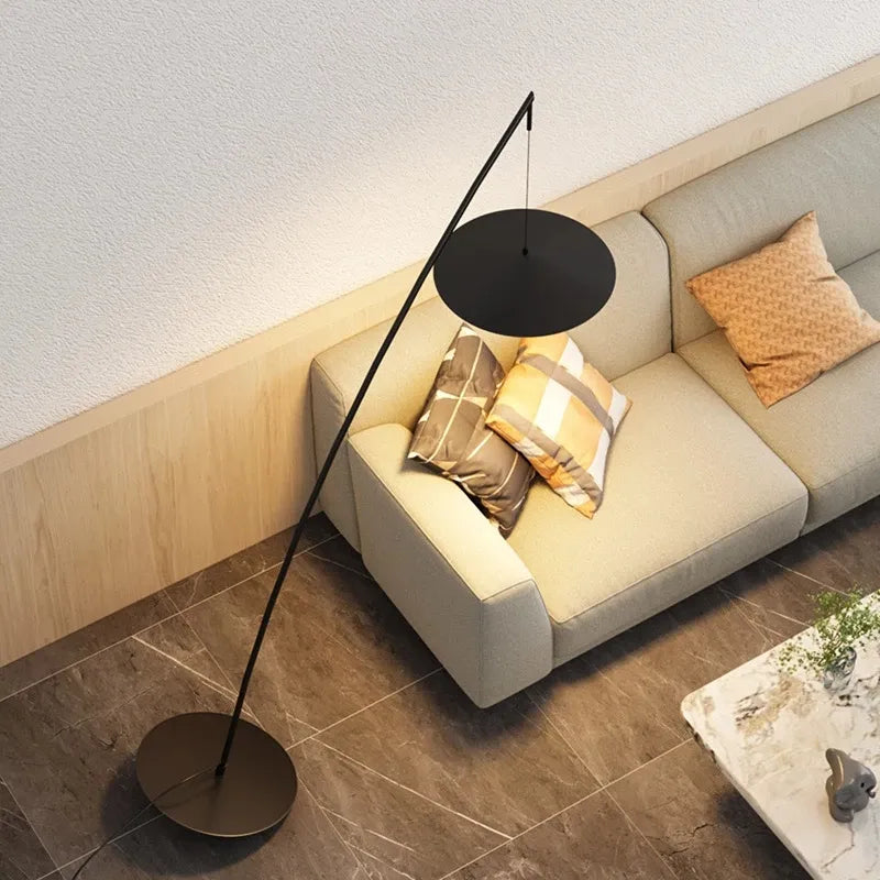 Nordic ins style designer tumbler LED floor lamp Living reading Room Showroom fisherman Indoor Lighting Corner Standing Light - vue 4 sur 7
